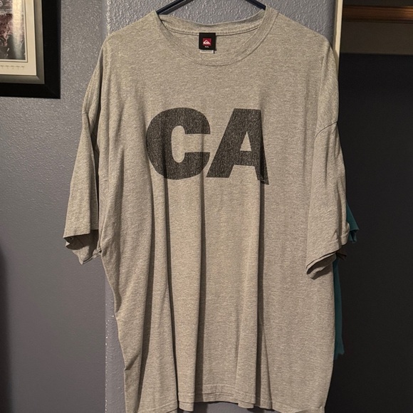 Quiksilver Heather Gray CA Graphic Tee - Picture 1 of 5
